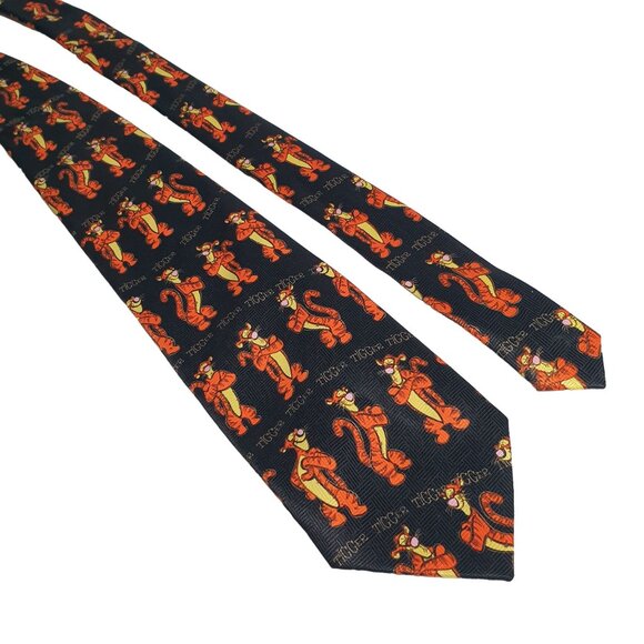 Disney Tigger Necktie Men Featuring Winnie The Pooh Vintage Collectable Cartoon - Picture 1 of 5